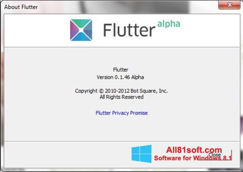 स्क्रीनशॉट Flutter Windows 8.1