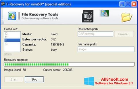 स्क्रीनशॉट F-Recovery SD Windows 8.1