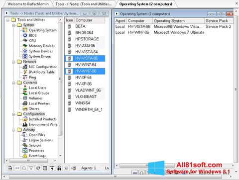 स्क्रीनशॉट Remote Administration Tool Windows 8.1