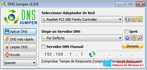 स्क्रीनशॉट DNS Jumper Windows 8.1