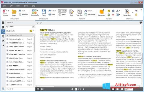 स्क्रीनशॉट ABBYY PDF Transformer Windows 8.1