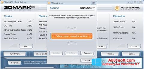 स्क्रीनशॉट 3DMark06 Windows 8.1