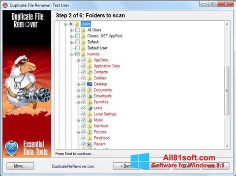 स्क्रीनशॉट Duplicate File Remover Windows 8.1