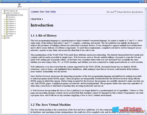 स्क्रीनशॉट Java Virtual Machine Windows 8.1