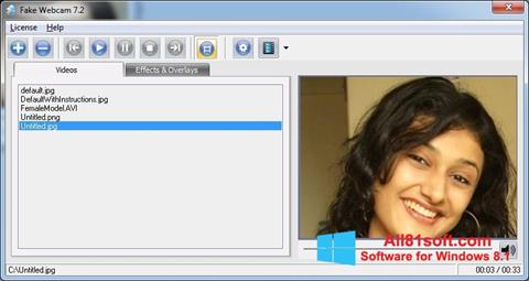 स्क्रीनशॉट Fake Webcam Windows 8.1
