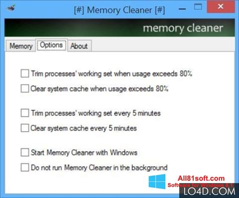 स्क्रीनशॉट Memory Cleaner Windows 8.1