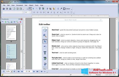 स्क्रीनशॉट Infix PDF Editor Windows 8.1