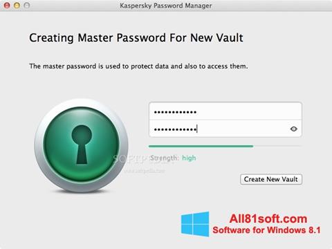 स्क्रीनशॉट Kaspersky Password Manager Windows 8.1
