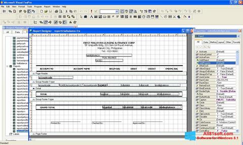 स्क्रीनशॉट Microsoft Visual FoxPro Windows 8.1