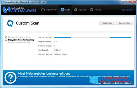 स्क्रीनशॉट Malwarebytes Anti-Malware Windows 8.1