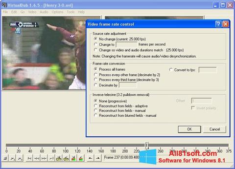 स्क्रीनशॉट VirtualDubMod Windows 8.1
