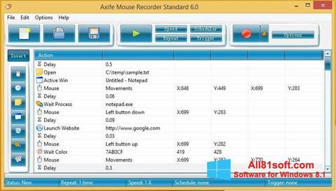 स्क्रीनशॉट Mouse Recorder Windows 8.1
