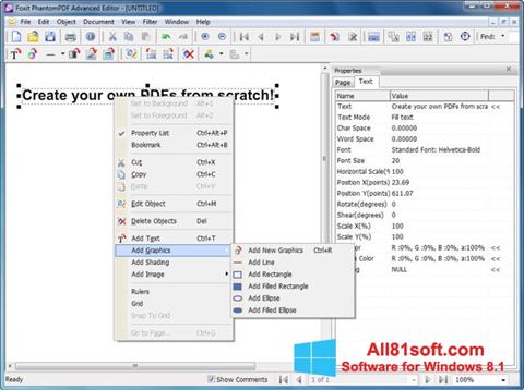 स्क्रीनशॉट Foxit PDF Editor Windows 8.1