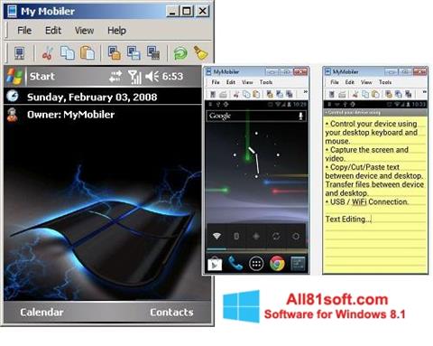 स्क्रीनशॉट MyMobiler Windows 8.1