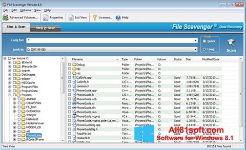 स्क्रीनशॉट File Scavenger Windows 8.1