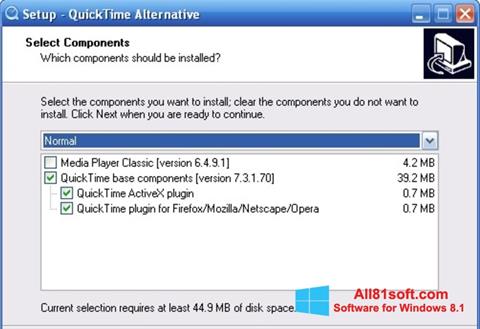 स्क्रीनशॉट QuickTime Alternative Windows 8.1