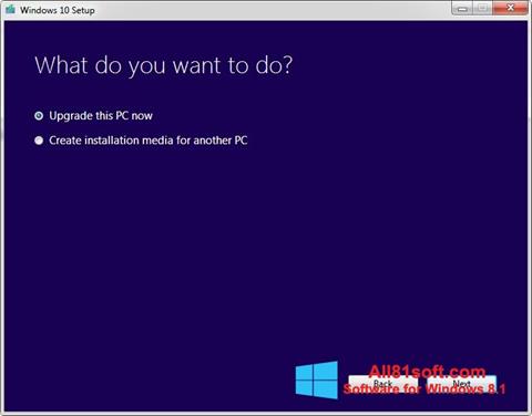 स्क्रीनशॉट Media Creation Tool Windows 8.1