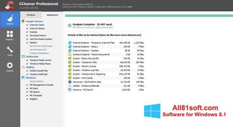 स्क्रीनशॉट CCleaner Professional Plus Windows 8.1