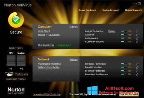 स्क्रीनशॉट Norton AntiVirus Windows 8.1