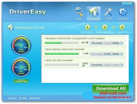 स्क्रीनशॉट Driver Easy Windows 8.1