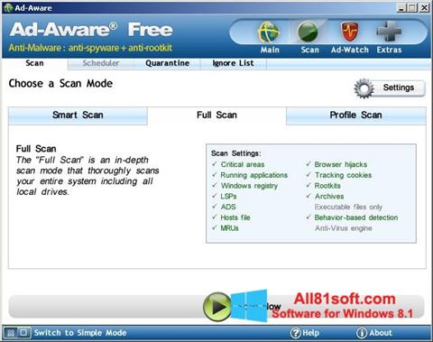 स्क्रीनशॉट Ad-Aware Free Windows 8.1