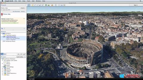 स्क्रीनशॉट Google Earth Windows 8.1
