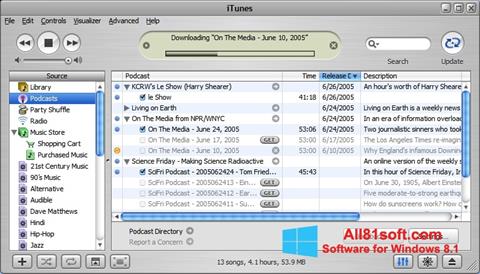 स्क्रीनशॉट iTunes Windows 8.1