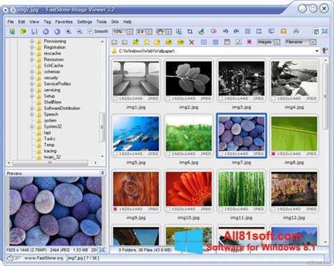 स्क्रीनशॉट FastStone Image Viewer Windows 8.1