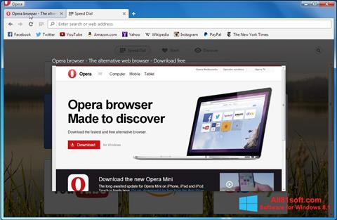 स्क्रीनशॉट Opera Developer Windows 8.1