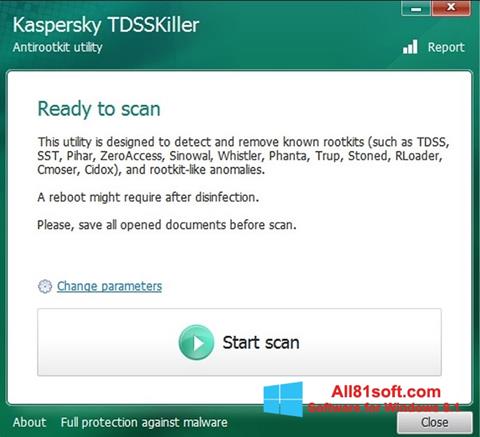 स्क्रीनशॉट Kaspersky TDSSKiller Windows 8.1