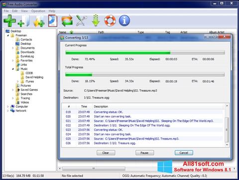 स्क्रीनशॉट Free Audio Converter Windows 8.1