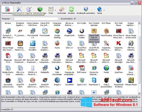 स्क्रीनशॉट Revo Uninstaller Windows 8.1