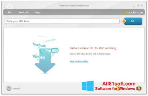 स्क्रीनशॉट Freemake Video Downloader Windows 8.1