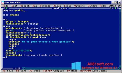 स्क्रीनशॉट Free Pascal Windows 8.1