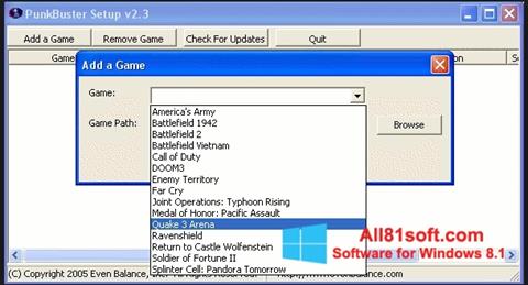 स्क्रीनशॉट PunkBuster Windows 8.1